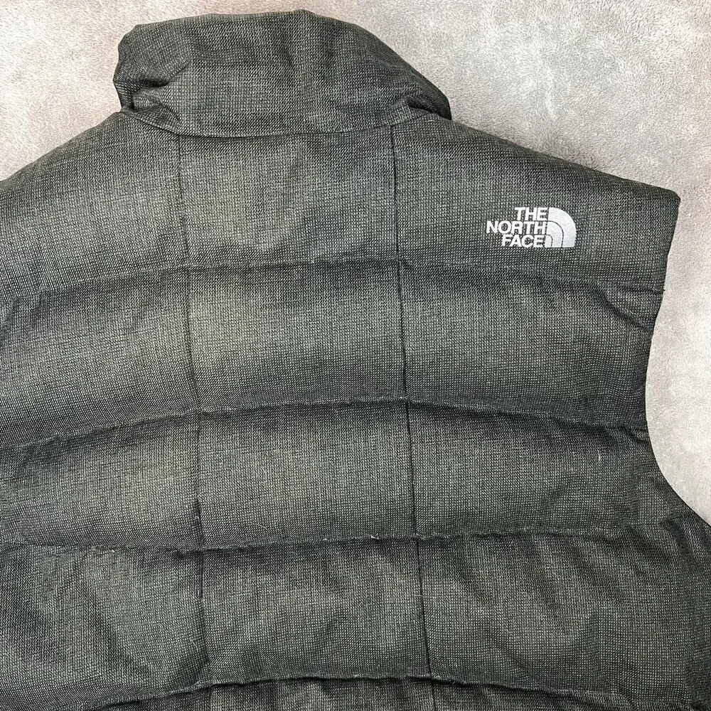 The North Face Down Puffer Vest Mens‎ XL Grey Quilted Outdoor Heavyweight